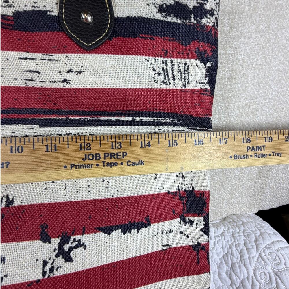 Montana West Women's Patriotic Aztec Western Purse Red White Blue Shoulder Bag - Picture 5 of 13